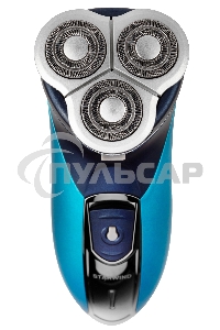 Электробритва роторная Starwind SSH 1525 реж.эл.:3 питан.:аккум. голубой/черный