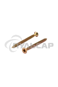 Саморез универсальный KRANZ 4х50, желтый цинк, короб (200 шт./уп.)