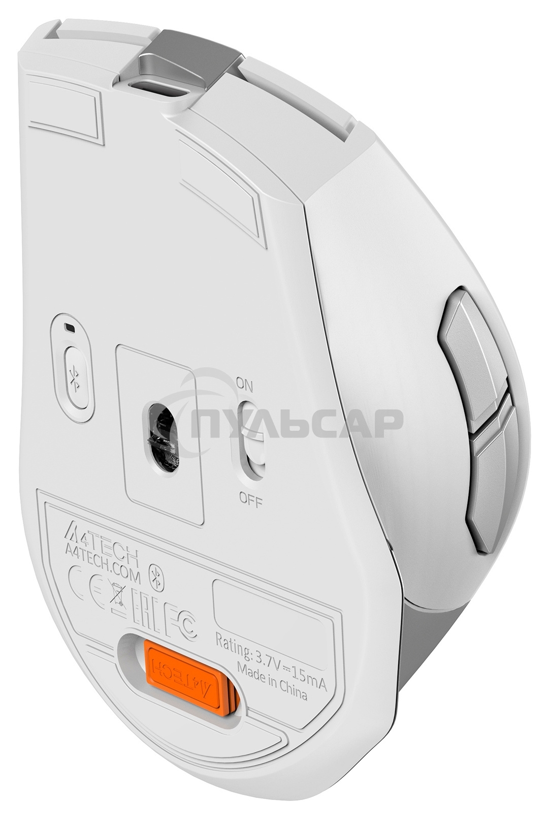 Мышь беспроводная A4Tech Fstyler FB35C белый, 2000 dpi, радиоканал, Bluetooth, USB, кнопки - 6
