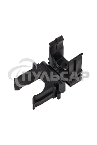 Крепеж-клипса для трубы ø 20 мм черная (10 шт./уп.) Rexant