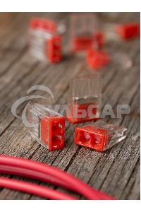 Клемма строительно-монтажная СМК 2273-242 PROxima с пастой 2 отверстия 0.5-2.5мм.кв. (100шт)