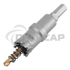 Коронка по металлу твердосплавная, 22 мм Denzel