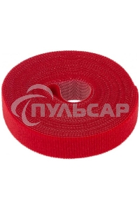 Лента-липучка многоразовая Rexant 5 м х 20 мм, красная (1 шт.)