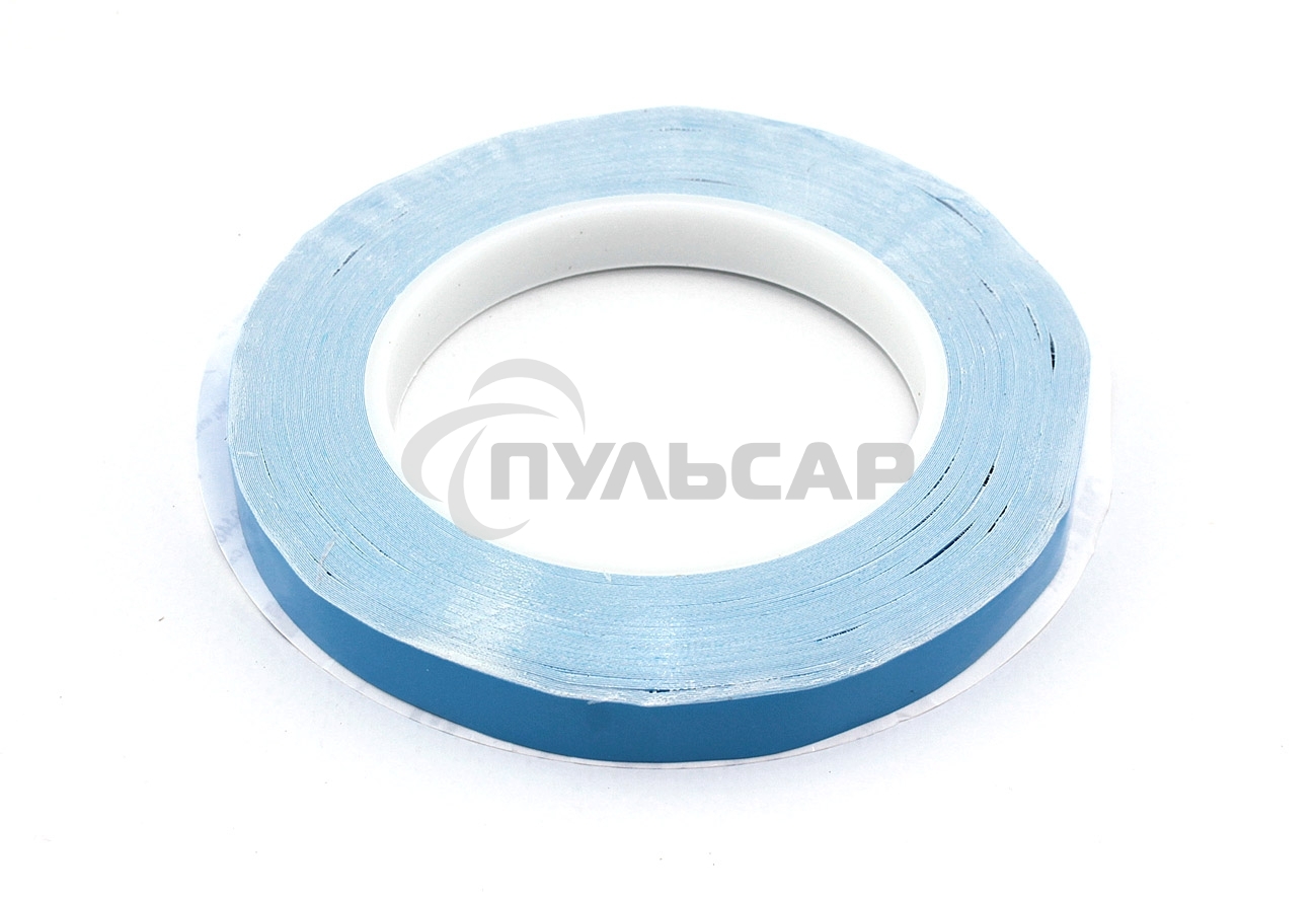 синий двусторонний термоскотч 12 мм, 50 м
