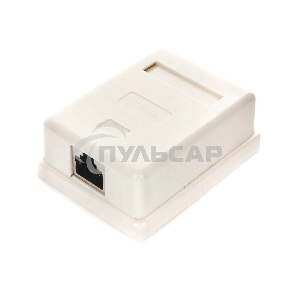 Монтажное оборудование Gembird Розетка GEMBIRD NAS212 RJ-45 кат.STP 5e внешняя экранированная 1 порт, 110&Krone