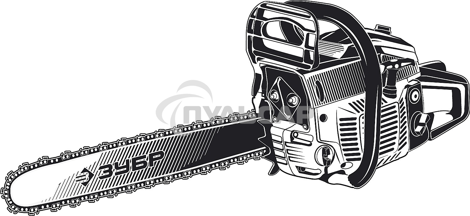 Бензопила Зубр ПБЦ-М52-45, 52 см3, шина 45 см