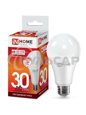 Лампа светодиодная LED-A70-VC 30Вт 230В E27 6500К 2700лм IN HOME 4690612024165