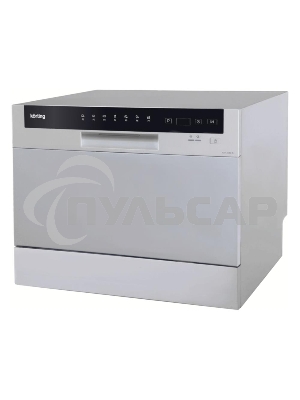 Посудомоечная машина Korting KDF 2050 S, серебристый, 55 см, 6 компл., 49 дБ, класс A+