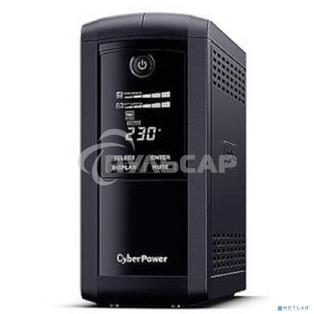 Источник бесперебойного питания CyberPower VP700ELCD Line-Interactive 700VA/390W USB/RS-232/RJ11/45 (4 EURO)