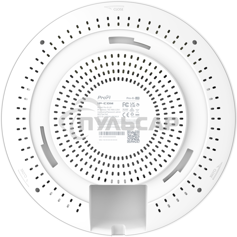 Точка доступа потолочная IP-COM Pro-6-LR AX3000, 2*1Gbit RJ45, PoE