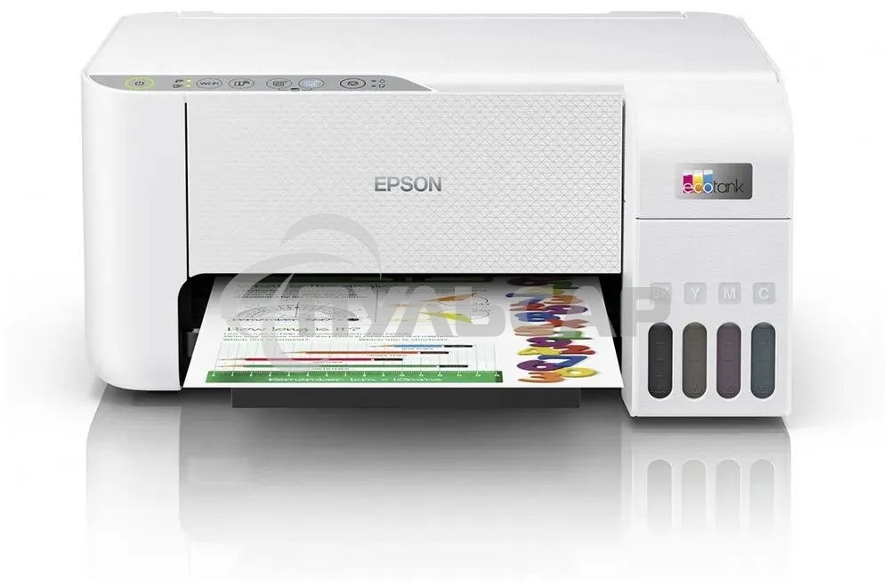 МФУ струйное Epson L3256 (C11CJ67407/C11CJ67414/C11CJ67421/C11CJ67519/C11CJ67504/C11CJ67524/C11CJ67516), A4 цветное, печ. до 10 стр/мин. (ч/б) до 5 стр/мин. (цвет), 1440 x 5760 dpi (печать) 1200x2400dpi (скан.), USB, Wi-Fi