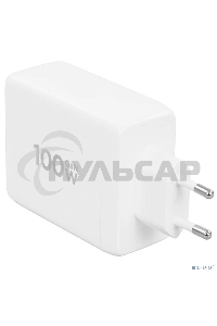 Зарядное устройство Cablexpert MP3A-PC-66 100Вт GaN, 5A, QC5.0/PD, 3xType-C, 1xUSB, белый, коробка