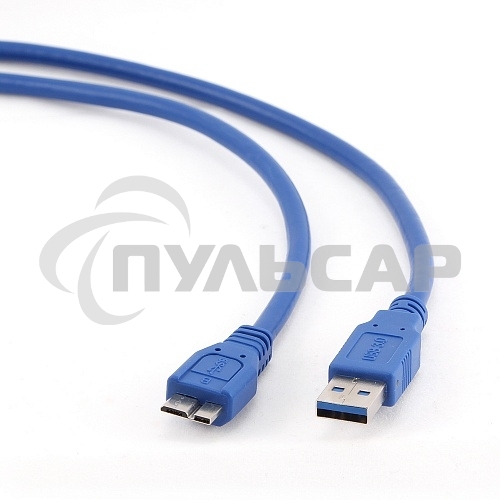 Кабель Gembird/Cablexpert CCP-mUSB3-AMBM-0.5MКабель USB 3.0 Pro, AM/microBM 9P, 0.5м, экран, синий