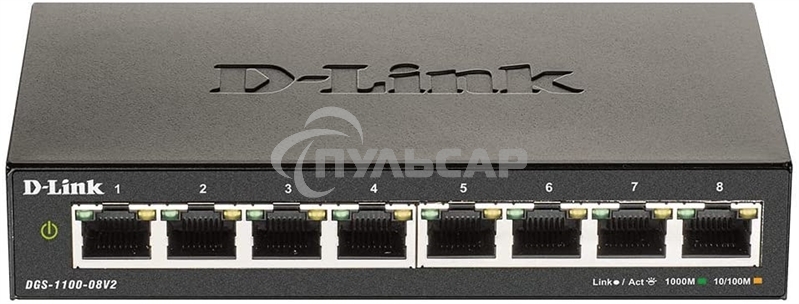 Коммутатор D-Link DGS-1100-08V2 8-ports, DGS-1100-08V2/A1A
