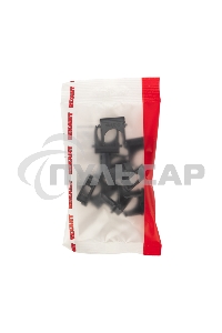 Крепеж-клипса для трубы ø 20 мм черная (10 шт./уп.) Rexant