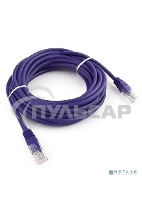 Патч-корд UTP Cablexpert кат.5e, 5м, литой, многожильный, фиолетовый