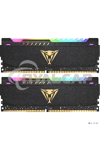 Оперативная память Patriot Viper Steel, DDR4, 32Gb (2x16Gb), 3200MHz, CL18, DIMM, с радиатором, RGB, черный