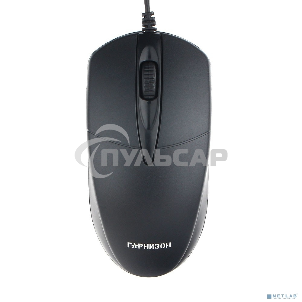 Мышь проводная Гарнизон GM-220 черный, 1000 dpi, USB, кнопки - 3