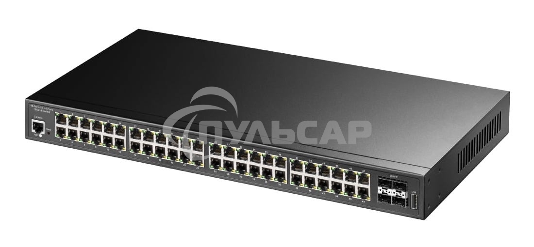 Коммутатор 48-Port Layer 2 Managed Gigabit PoE++ Switch with 4 10G SFP ports 720W