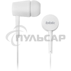 Наушники вкладыши BBK EP-1002S 1.2м белый проводные (в ушной раковине) Наушники вкладыши BBK EP-1002S 1.2м белый проводные (в ушной раковине)