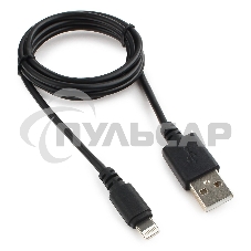 Кабель USB Cablexpert CC-USB-AP2MBP AM/Apple, для iPhone5/6 Lightning, 1м, черный, пакет