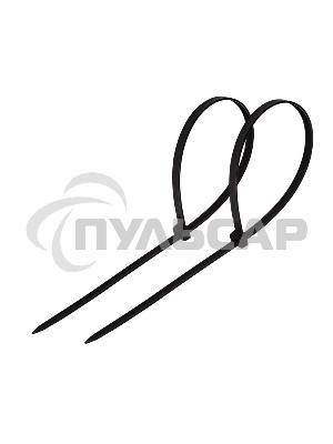 Хомут-стяжка кабельная нейлоновая Rexant 400 x7,6 мм, черная, упаковка 100 шт.
