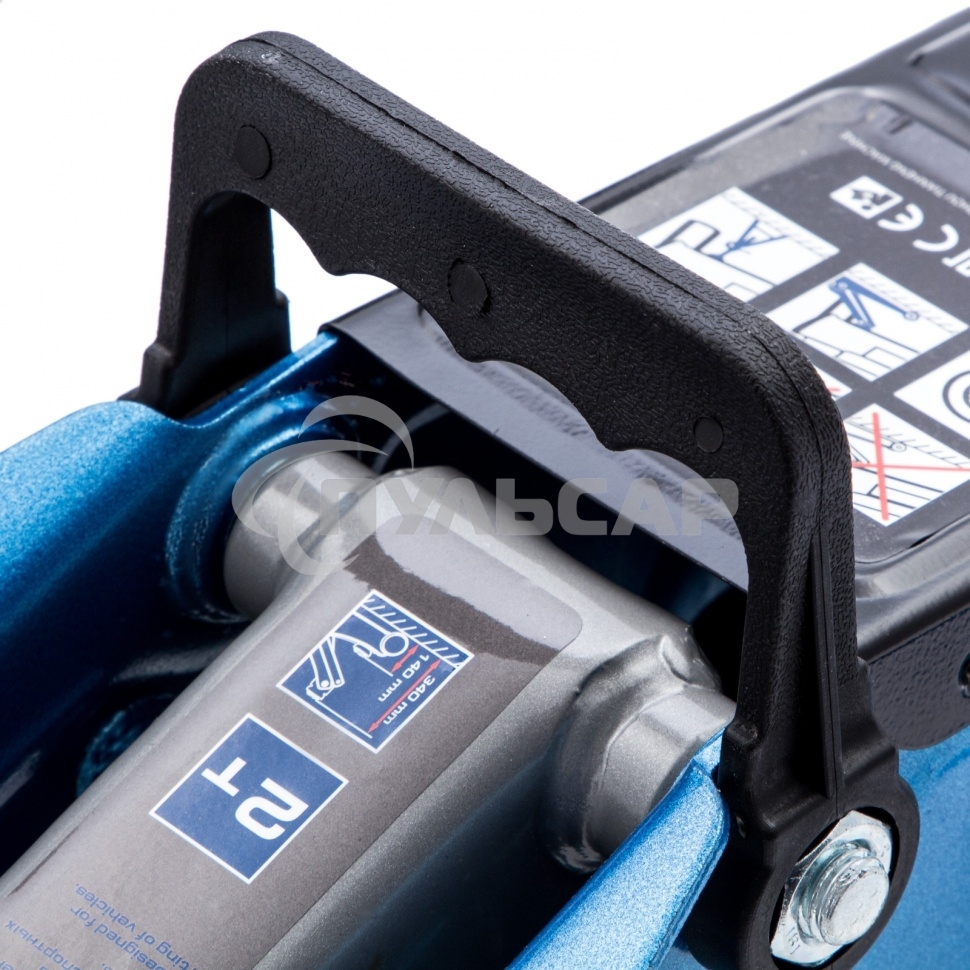 Домкрат гидравлический подкатной, 2 т, h подъема 140-340 мм, в кейсе Stels