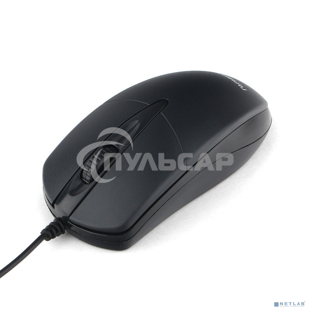Мышь проводная Гарнизон GM-220 черный, 1000 dpi, USB, кнопки - 3