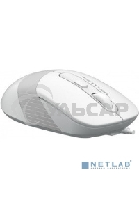 Мышь проводная A4Tech Fstyler FM10 белый/серый, 1600 dpi, USB, кнопки - 4