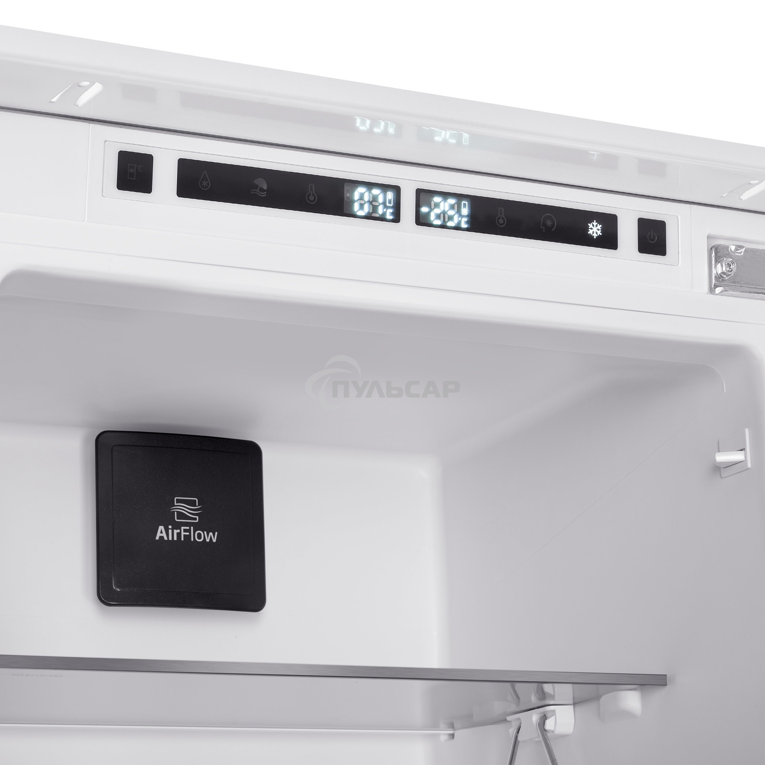 Встраиваемый холодильник Maunfeld MBF177NFFWGR Inverter белый двухкамерный 194/57 л морозилка снизу, NoFrost