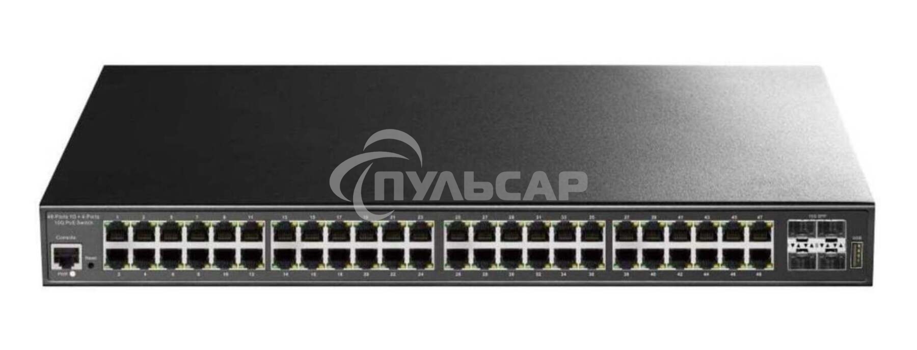 Коммутатор 48-Port Layer 2 Managed Gigabit PoE++ Switch with 4 10G SFP ports 720W