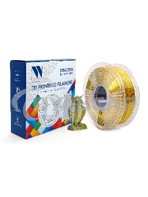 Филамент NVPRINT Silk PLA+  Black/Gold   для 3D печати диаметр 1.75мм  длина 330 метров  масса 1 кг