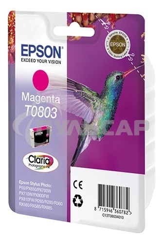 Картридж струйный Epson C13T08034011 пурпурный (330 стр.) для Epson St Ph P50/PX660/PX720WD