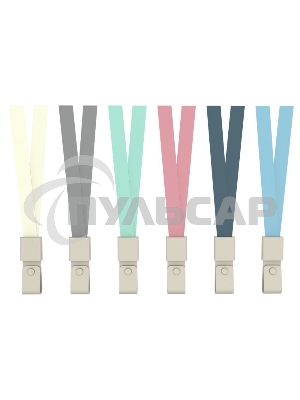 Шнур для пропуска Deli 8352blue 45х1см нейлон синий (упак.:12шт) пластиковый пакет