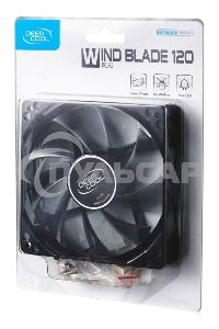 Вентилятор для корпуса DEEPCOOL WIND BLADE 120 черный, 120 мм, 1300 об/мин, 26.6 дБ, 3 pin