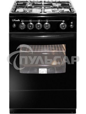 Плита газовая Лысьва ГП 400 М2С -2у черный, конфорок 4 шт, духовка 57 л, 50 см x 84 см x 60 см