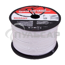 Провод ПГВА Rexant 1х1.00 мм², белый, бухта 100 м