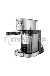 Кофеварка рожковая Maunfeld MF-720S PRO нержавеющая сталь, исп. кофе - молотый/чалды, 1.2 л, 1470 Вт, 15 бар