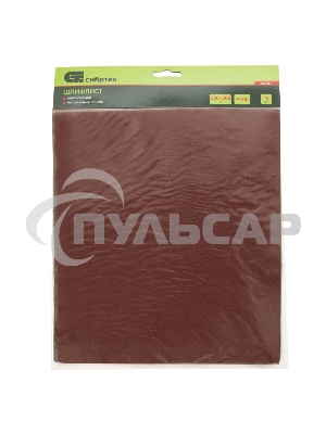 Шлифлист на бумажной основе, P 100, 230 х 280 мм, 10 шт., влагостойкий Сибртех
