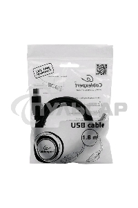 Кабель Gembird CCP-USB2-AMBM-6 USB 2.0 кабель PRO для соед. 1.8м AM/BM позол. контакты, пакет