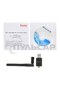 Адаптер USB Buro BU-BT40С Bluetooth 4.0+EDR class 1 100м черный