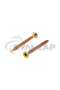 Саморез универсальный KRANZ 4.5х50, желтый цинк, короб (200 шт./уп.)