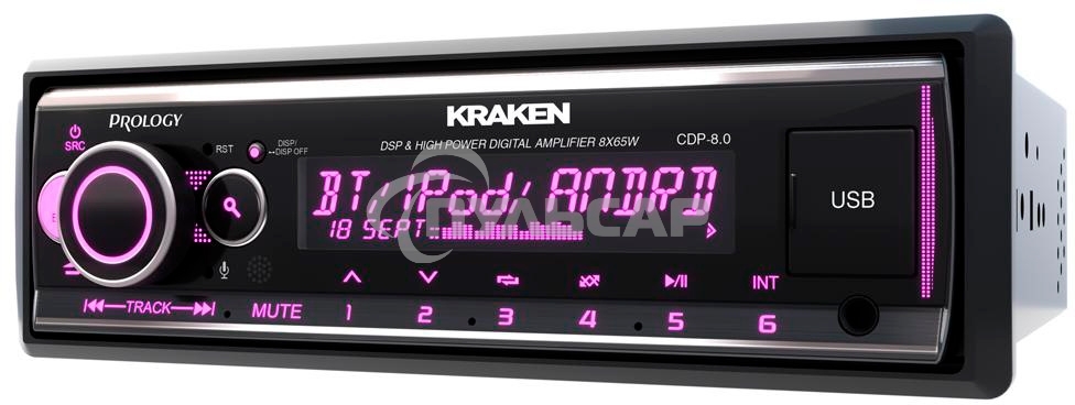 Автомагнитола Prology CDP-8.0 KRAKEN 1DIN 8x65Вт