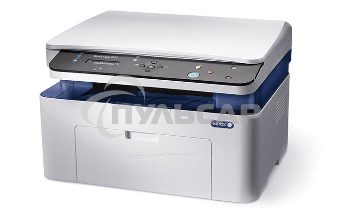 МФУ лазерное Xerox WorkCentre 3025BI (WC3025BI#), A4, ч/б, печ. до 20 стр/мин., скан. до 17 стр/мин. (ч/б) 4 стр/мин. (цвет), 1200 x 1200 dpi (печать) 600 x 600 dpi (скан.), Wi-Fi, USB, Air Print