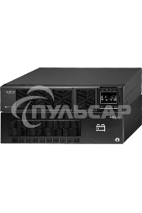 Источник бесперебойного питания Smart-Save Online SRT Systeme Electric 6000 ВА, конвертируемый форм-фактор 5U, 230 В, 1:1, клеммный вход/выход, SmartSlot, LCD, USB HID, SNMP карта, параллельное резервирование, версия с возможностью увеличения времени авто