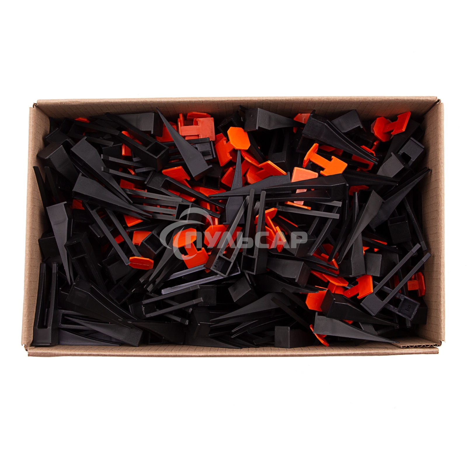 Система выравнивания плитки СВП - комплект: зажим + клин 250/250 шт. Сибртех