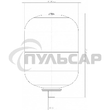 Бак расширительный В 6, металлический фланец