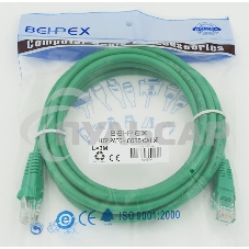 Сетевое оборудование Patchcord molded 5E Copper 3m Green Сетевое оборудование Patchcord molded 5E Copper 3m Green