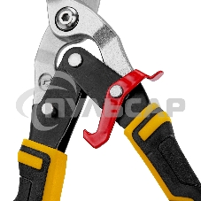 Ножницы по металлу,270мм, прямой и левый рез,сталь-СrMo, трехкомп.рук-ки Denzel