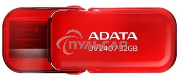 Флешка USB ADATA UV240 (AUV240-32G-RRD), 32 Gb, USB 2.0, R/W 15/5, красный